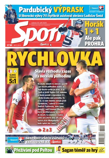 E-magazín Sport - 19.9.2020 - CZECH NEWS CENTER a. s.