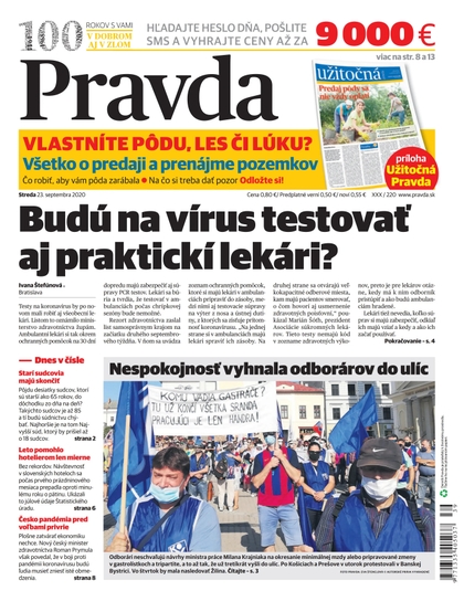 E-magazín Denník Pravda 23. 9. 2020 - OUR MEDIA SR a. s.