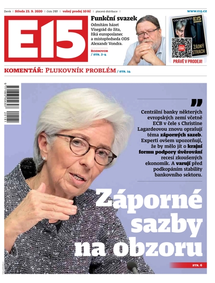 E-magazín E15 - 23.9.2020 - CZECH NEWS CENTER a. s.