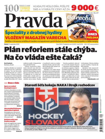 E-magazín Denník Pravda 25. 9. 2020 - OUR MEDIA SR a. s.
