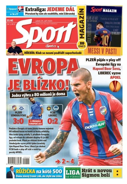 E-magazín Sport - 25.9.2020 - CZECH NEWS CENTER a. s.