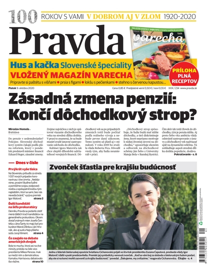 E-magazín Denník Pravda 9. 10. 2020 - OUR MEDIA SR a. s.