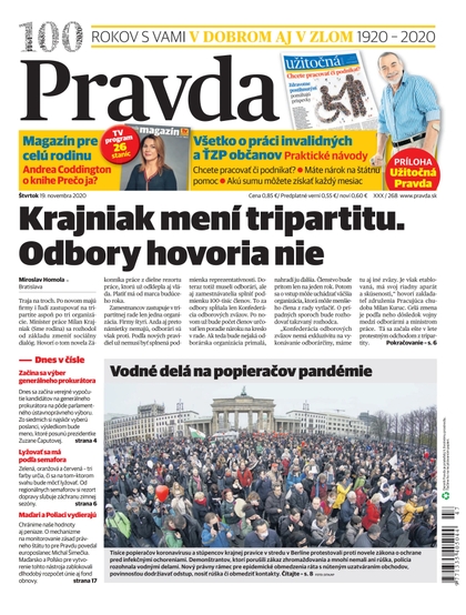 E-magazín Denník Pravda 19. 11. 2020 - OUR MEDIA SR a. s.