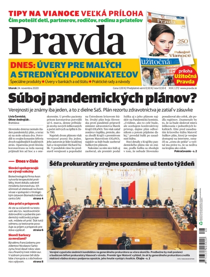 E-magazín Denník Pravda 24. 11. 2020 - OUR MEDIA SR a. s.