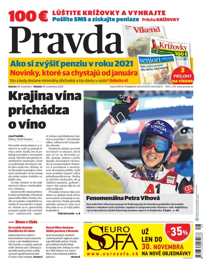 E-magazín Denník Pravda 28. 11. 2020 - OUR MEDIA SR a. s.