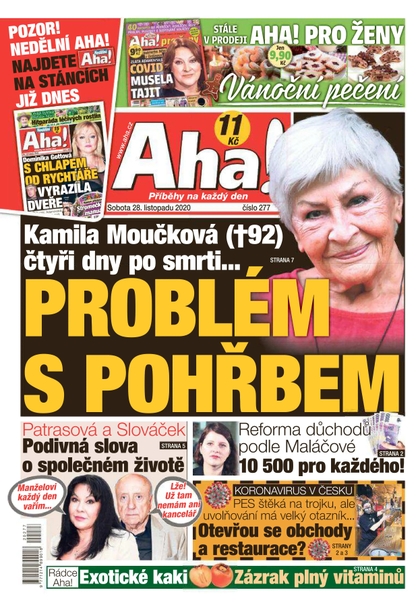 E-magazín AHA! - 28.11.2020 - CZECH NEWS CENTER a. s.