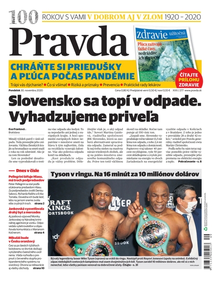 E-magazín Denník Pravda 30. 11. 2020 - OUR MEDIA SR a. s.