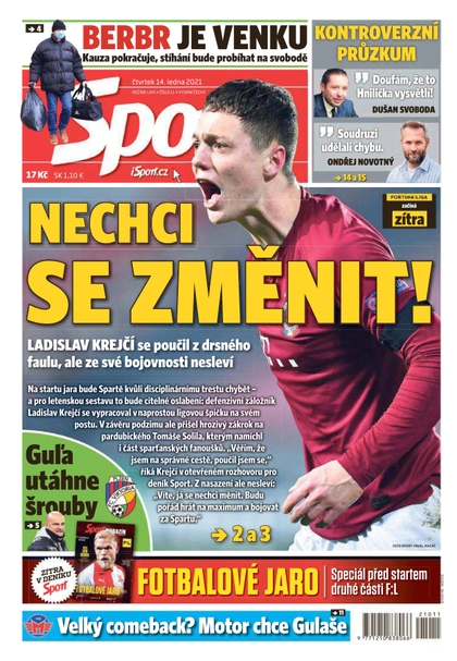 E-magazín Sport - 14.1.2021 - CZECH NEWS CENTER a. s.