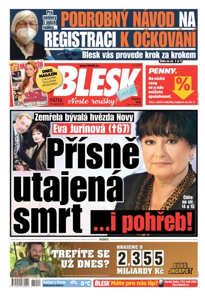 E-magazín Blesk - 15.1.2021 - CZECH NEWS CENTER a. s.