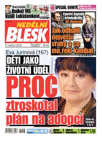 E-magazín Nedělní Blesk - 17.1.2021 - CZECH NEWS CENTER a. s.