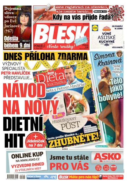 E-magazín Blesk - 18.1.2021 - CZECH NEWS CENTER a. s.