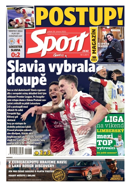 E-magazín Sport - 26.2.2021 - CZECH NEWS CENTER a. s.