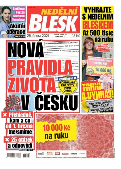 E-magazín Nedělní Blesk - 28.2.2021 - CZECH NEWS CENTER a. s.
