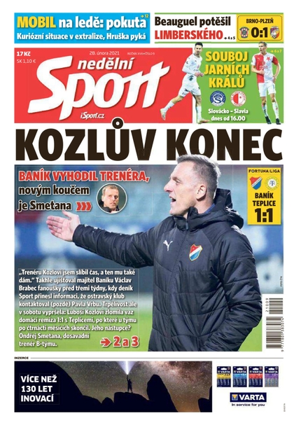 E-magazín Nedělní Sport - 28.2.2021 - CZECH NEWS CENTER a. s.