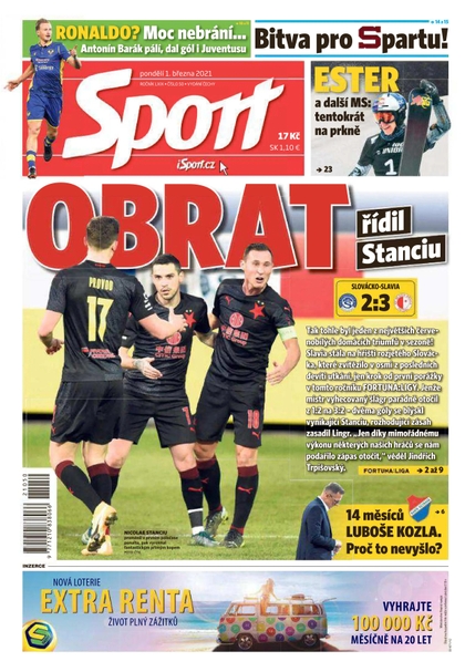 E-magazín Sport - 1.3.2021 - CZECH NEWS CENTER a. s.