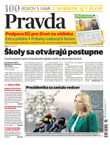 E-magazín Denník Pravda 13. 4. 2021 - OUR MEDIA SR a. s.