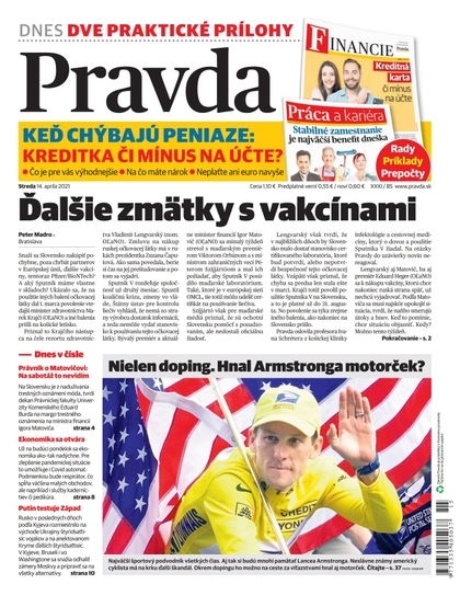 E-magazín Denník Pravda 14. 4. 2021 - OUR MEDIA SR a. s.