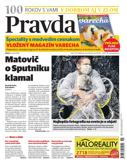 E-magazín Denník Pravda 16. 4. 2021 - OUR MEDIA SR a. s.