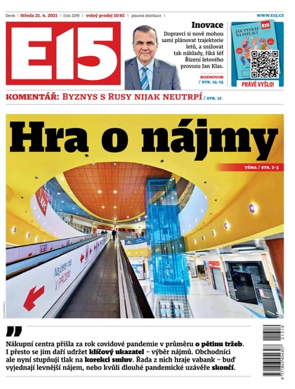E-magazín E15 - 21.4.2021 - CZECH NEWS CENTER a. s.