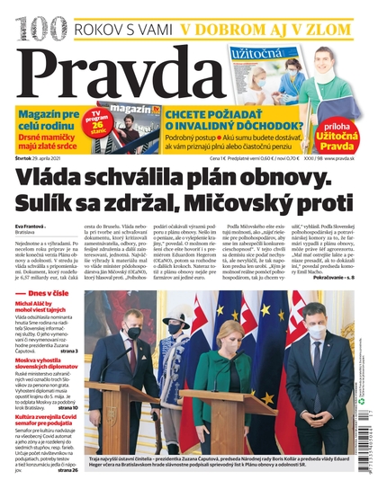 E-magazín Denník Pravda 29. 4. 2021 - OUR MEDIA SR a. s.