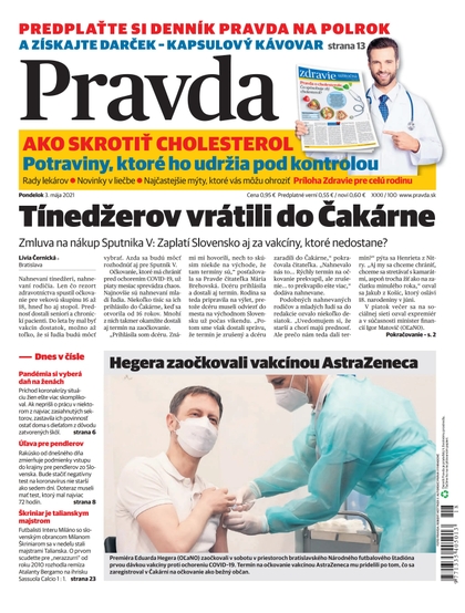 E-magazín Dennik Pravda 3. 5. 2021 - OUR MEDIA SR a. s.
