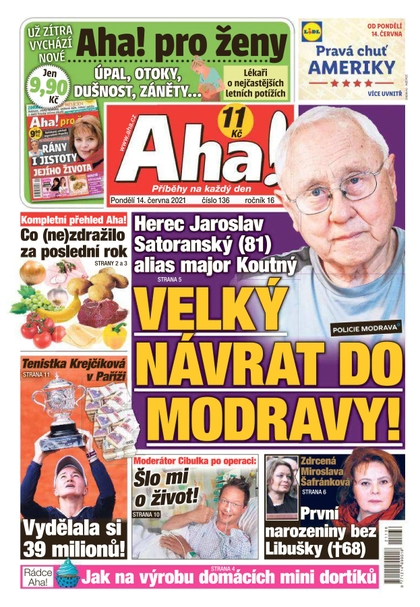 E-magazín AHA! - 14.6.2021 - CZECH NEWS CENTER a. s.