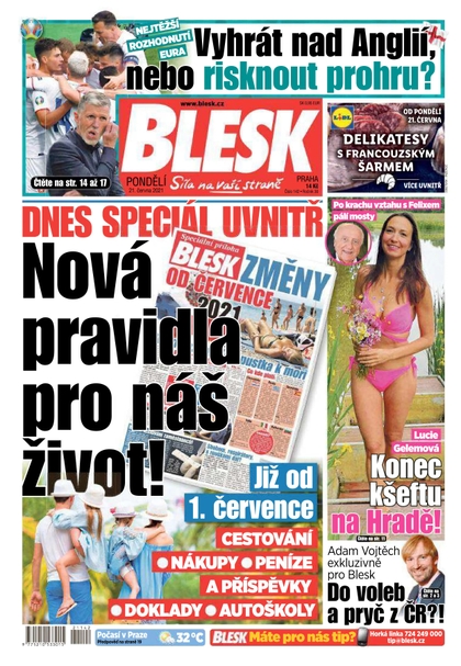 E-magazín Blesk - 21.6.2021 - CZECH NEWS CENTER a. s.