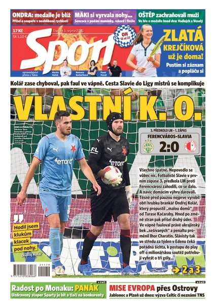 E-magazín Sport - 5.8.2021 - CZECH NEWS CENTER a. s.
