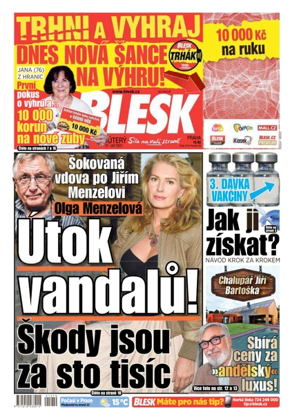 E-magazín Blesk - 21.9.2021 - CZECH NEWS CENTER a. s.