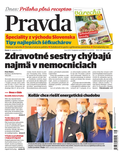 E-magazín Denník Pravda 24. 9. 2021 - OUR MEDIA SR a. s.