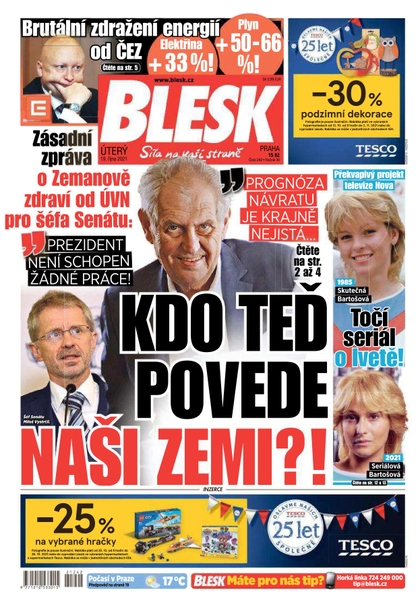 E-magazín Blesk - 19.10.2021 - CZECH NEWS CENTER a. s.