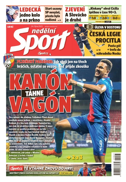 E-magazín Nedělní Sport - 24.10.2021 - CZECH NEWS CENTER a. s.