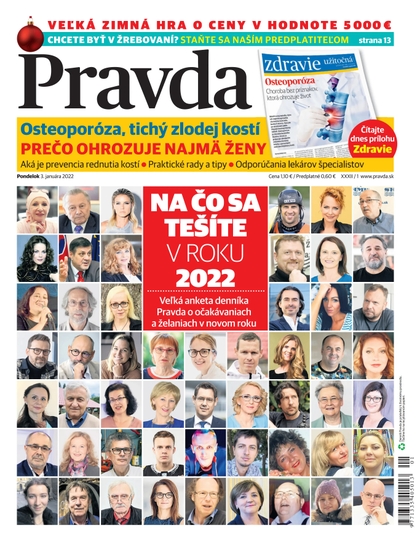 E-magazín Denník Pravda 3. 1. 2022 - OUR MEDIA SR a. s.