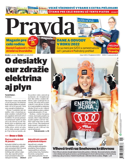 E-magazín Denník Pravda 5. 1. 2022 - OUR MEDIA SR a. s.