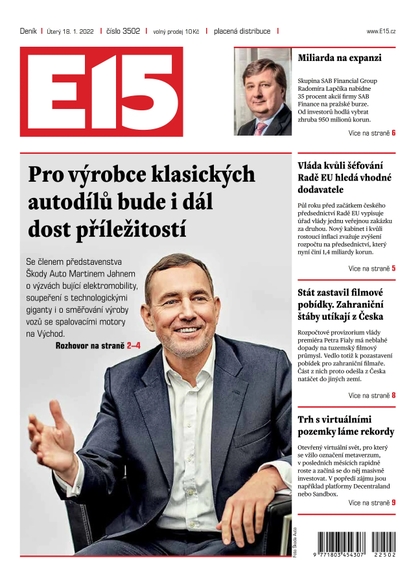 E-magazín E15 - 18.1.2022 - CZECH NEWS CENTER a. s.