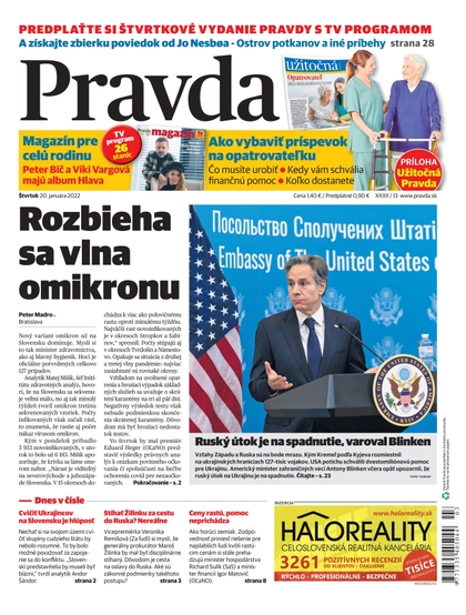 E-magazín Denník Pravda 20. 1. 2022 - OUR MEDIA SR a. s.