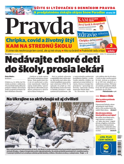 E-magazín Denník Pravda 24. 1. 2022 - OUR MEDIA SR a. s.