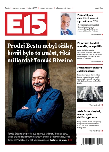 E-magazín E15 - 26.1.2022 - CZECH NEWS CENTER a. s.