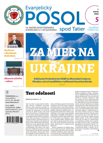 E-magazín Evanjelický POSOL spod Tatier 5 - TRANOSCIUS a.s.