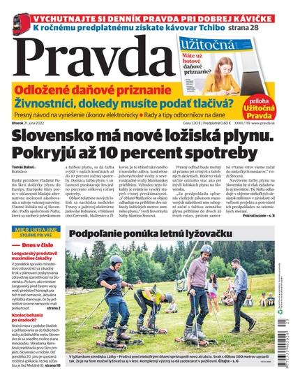 E-magazín Denník Pravda 21. 6. 2022 - OUR MEDIA SR a. s.