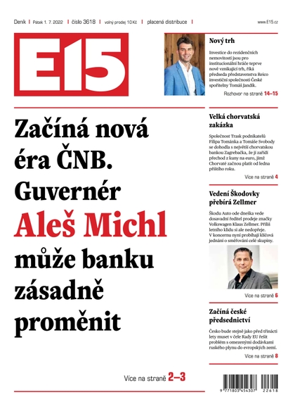 E-magazín E15 - 1.7.2022 - CZECH NEWS CENTER a. s.
