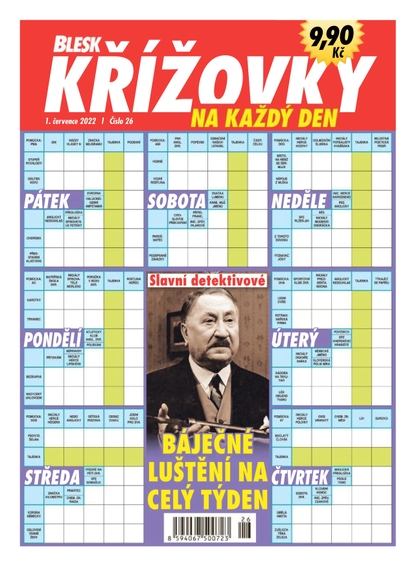 E-magazín BLESK KŘÍŽOVKY NA KAŽDÝ DEN - 26/2022 - CZECH NEWS CENTER a. s.
