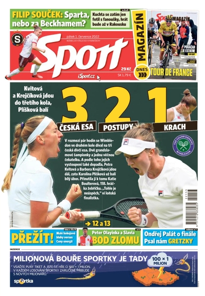 E-magazín Sport - 1.7.2022 - CZECH NEWS CENTER a. s.
