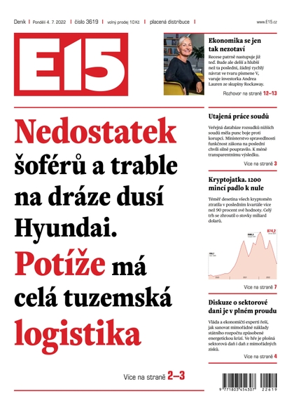 E-magazín E15 - 4.7.2022 - CZECH NEWS CENTER a. s.