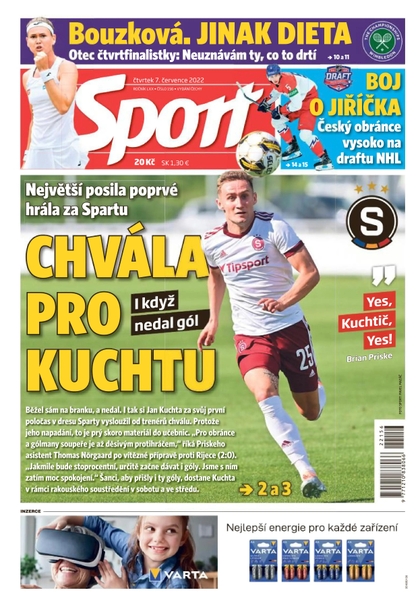 E-magazín Sport - 7.7.2022 - CZECH NEWS CENTER a. s.