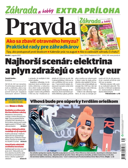 E-magazín Denník Pravda 3. 8. 2022 - OUR MEDIA SR a. s.