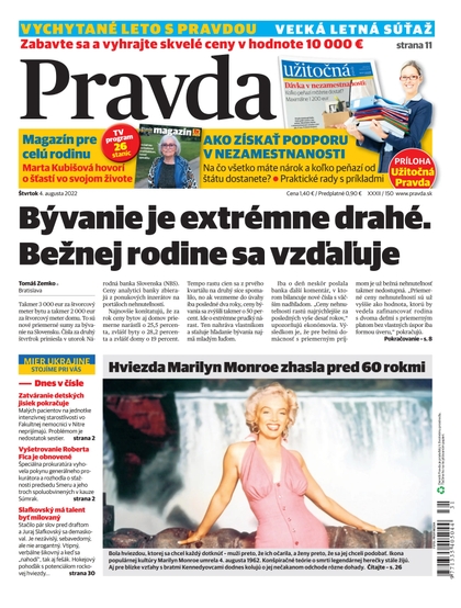 E-magazín Denník Pravda 4. 8. 2022 - OUR MEDIA SR a. s.