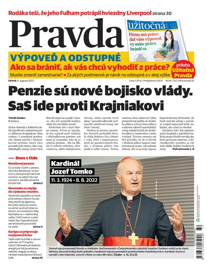 E-magazín Denník Pravda 9. 8. 2022 - OUR MEDIA SR a. s.