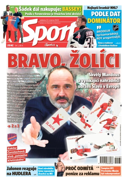 E-magazín Sport - 13.8.2022 - CZECH NEWS CENTER a. s.
