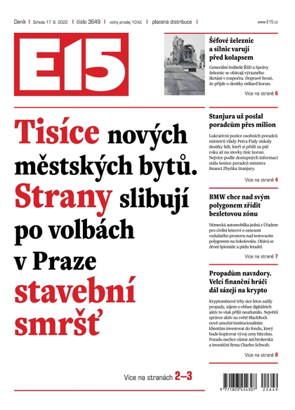 E-magazín E15 - 17.8.2022 - CZECH NEWS CENTER a. s.